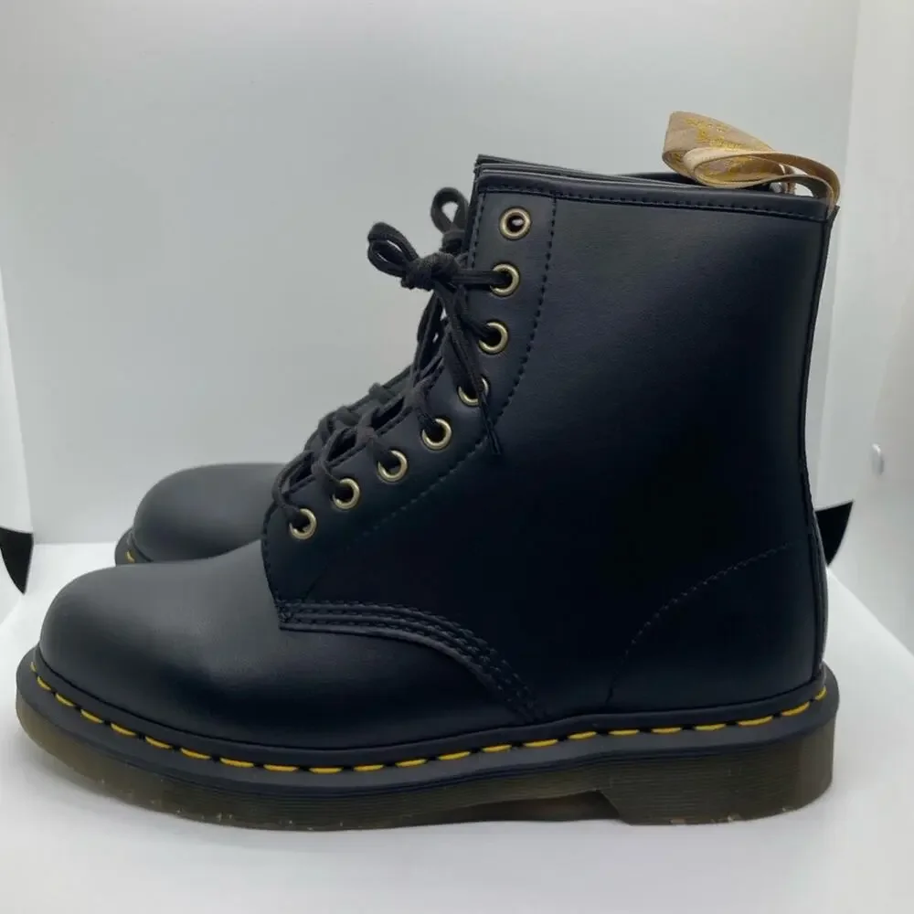 Dr. Martens Vegan 1460 Smooth Black Women's Lace-Up Boots